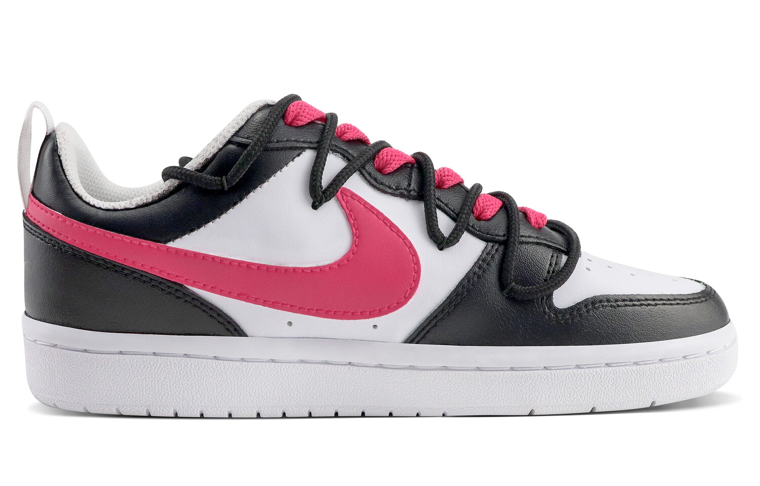 

Кроссовки Nike Court Borough Skateboarding Shoes Women's Low-top Black/pink/white, черный