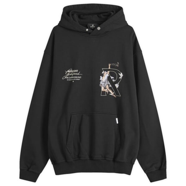 

Толстовка Hermes с капюшоном Represent, черный