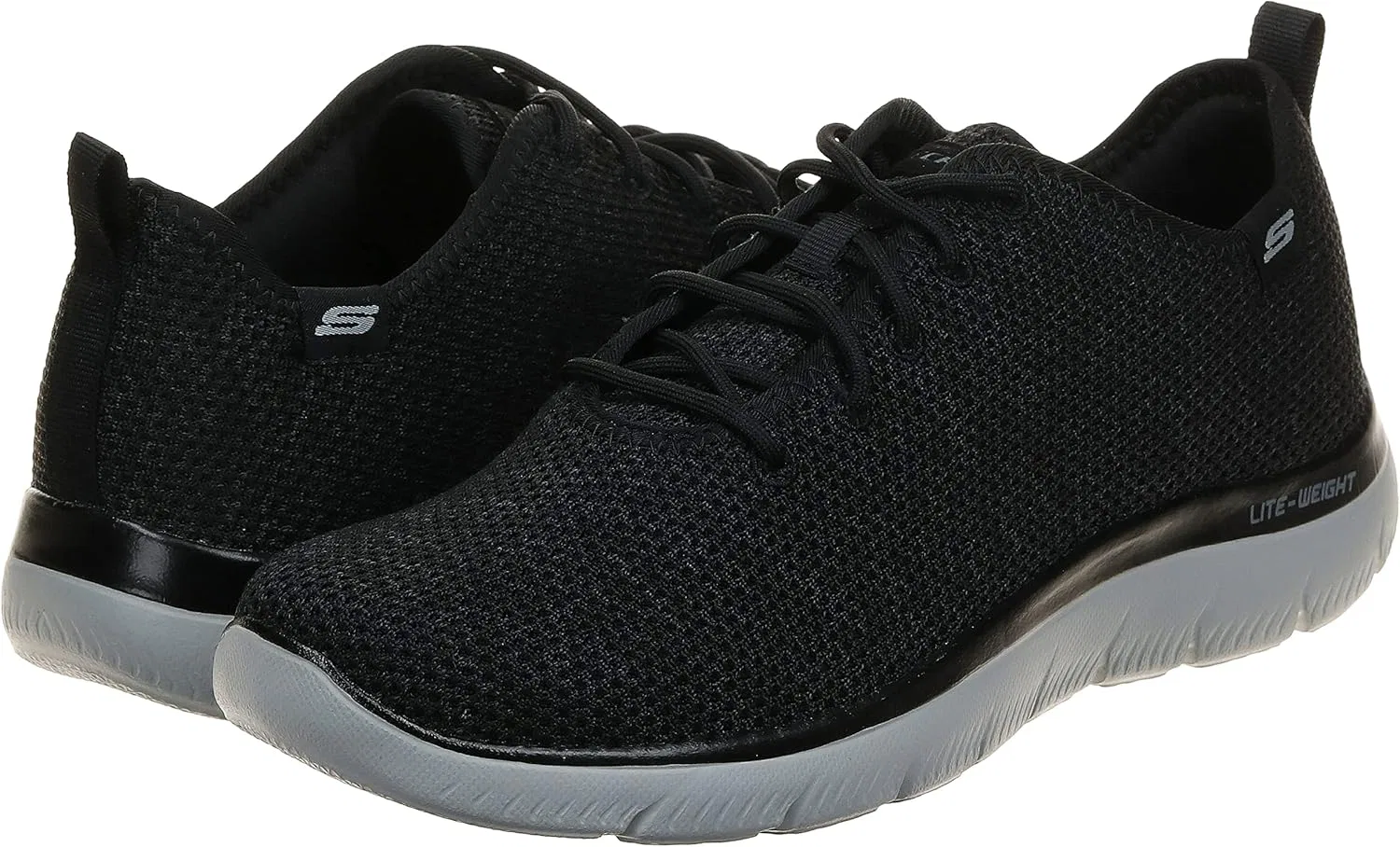 Мужские кроссовки Skechers Summits Doharis, 2-Black Knit Trim — фото 2
