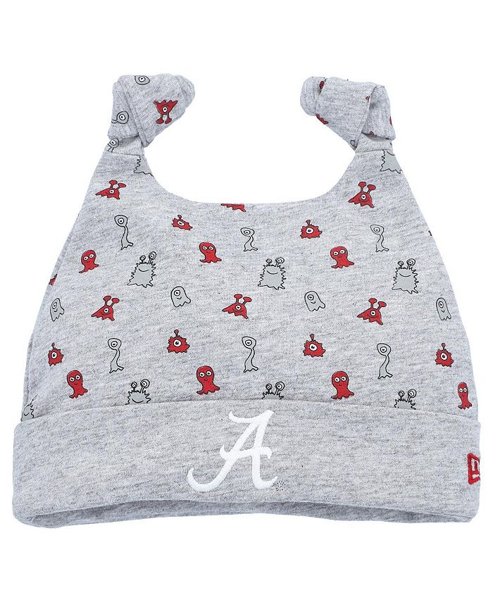 

Вязаная шапка Crimson Tide Critter с манжетами для новорожденных Heather Grey Alabama Crimson Tide Critter New Era, серый