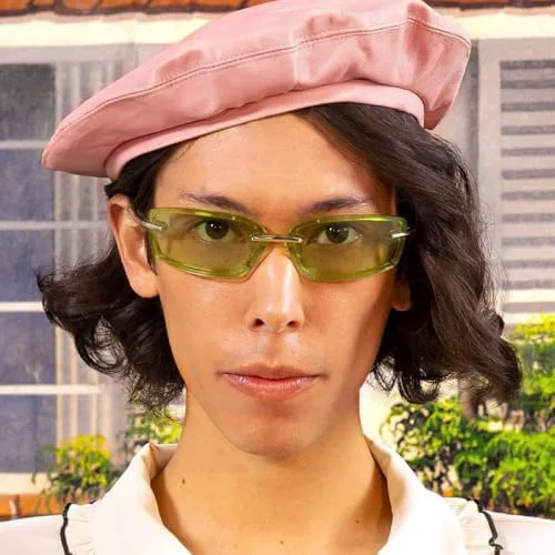 

Винтажные женские солнцезащитные очки в классическом ретро-стиле с цветными зеркальными линзами и без оправы. Модные женские солнцезащитные очки MTZJH, C4brown