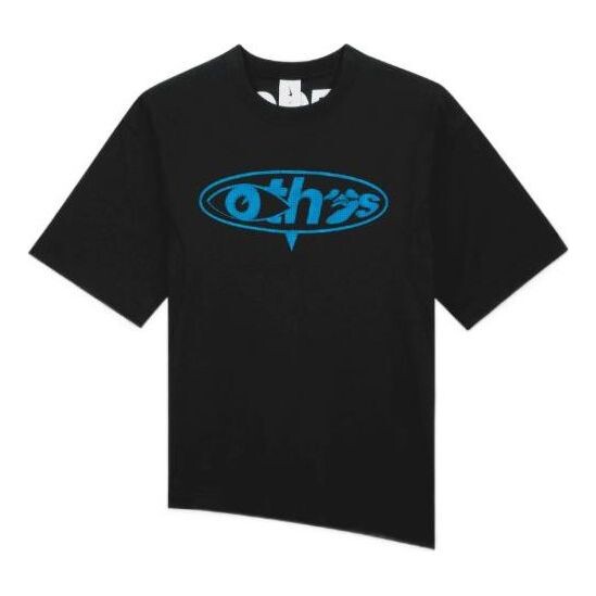 

Футболка x off-white t-shirt 'black blue' Nike, черный