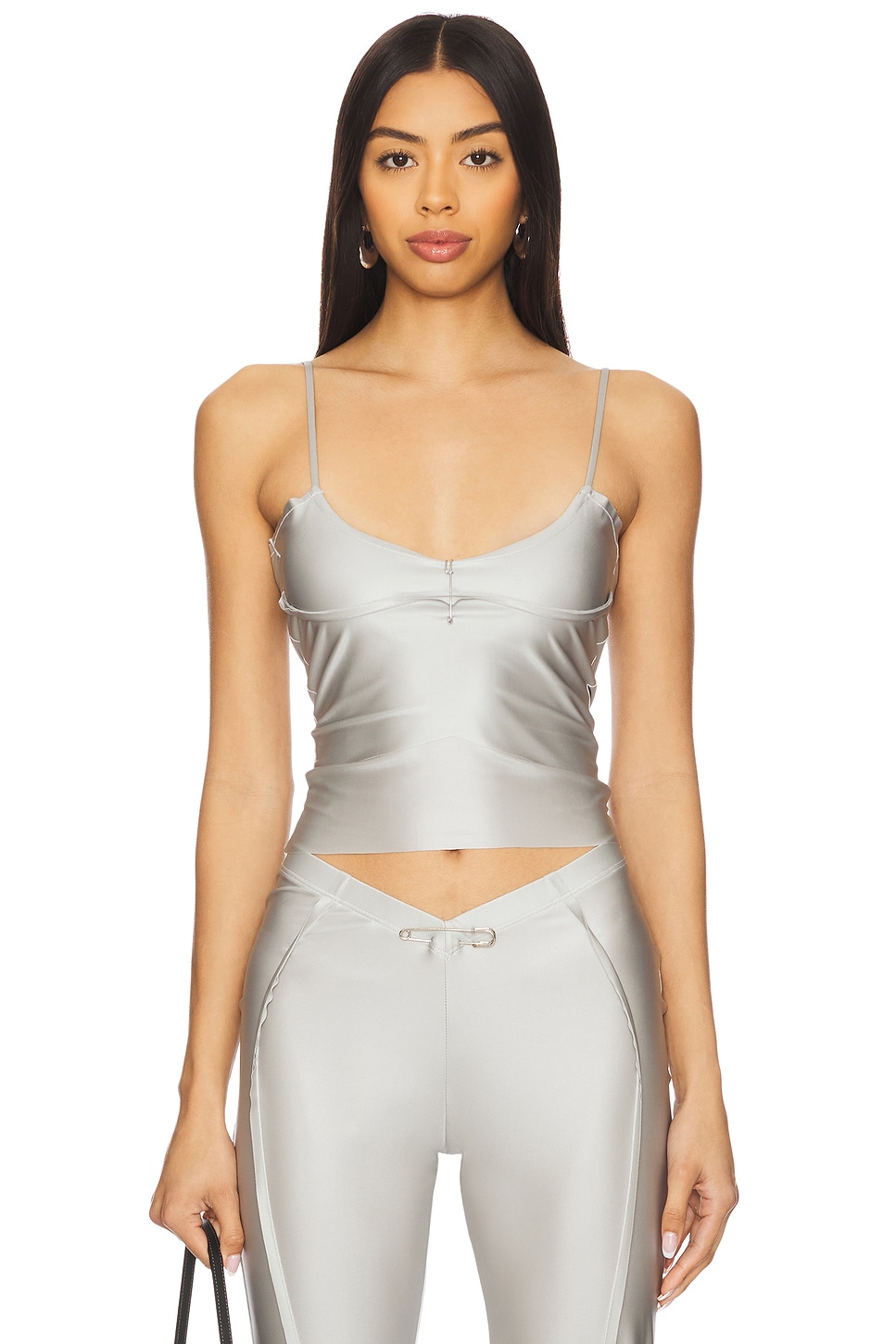 

Двойной топ на бретельках Sami Miro Vintage, quartz stretch