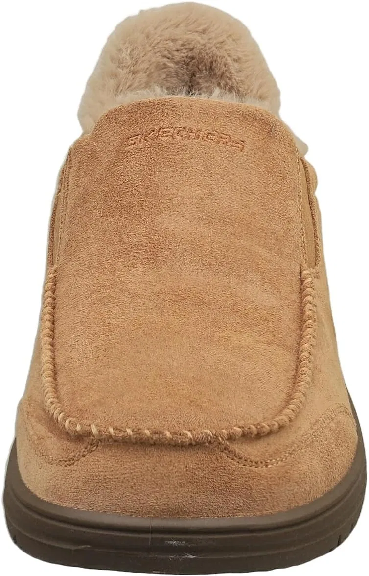 Мужские мокасины Skechers Murette Scofield, Tan Microfibre — фото 3