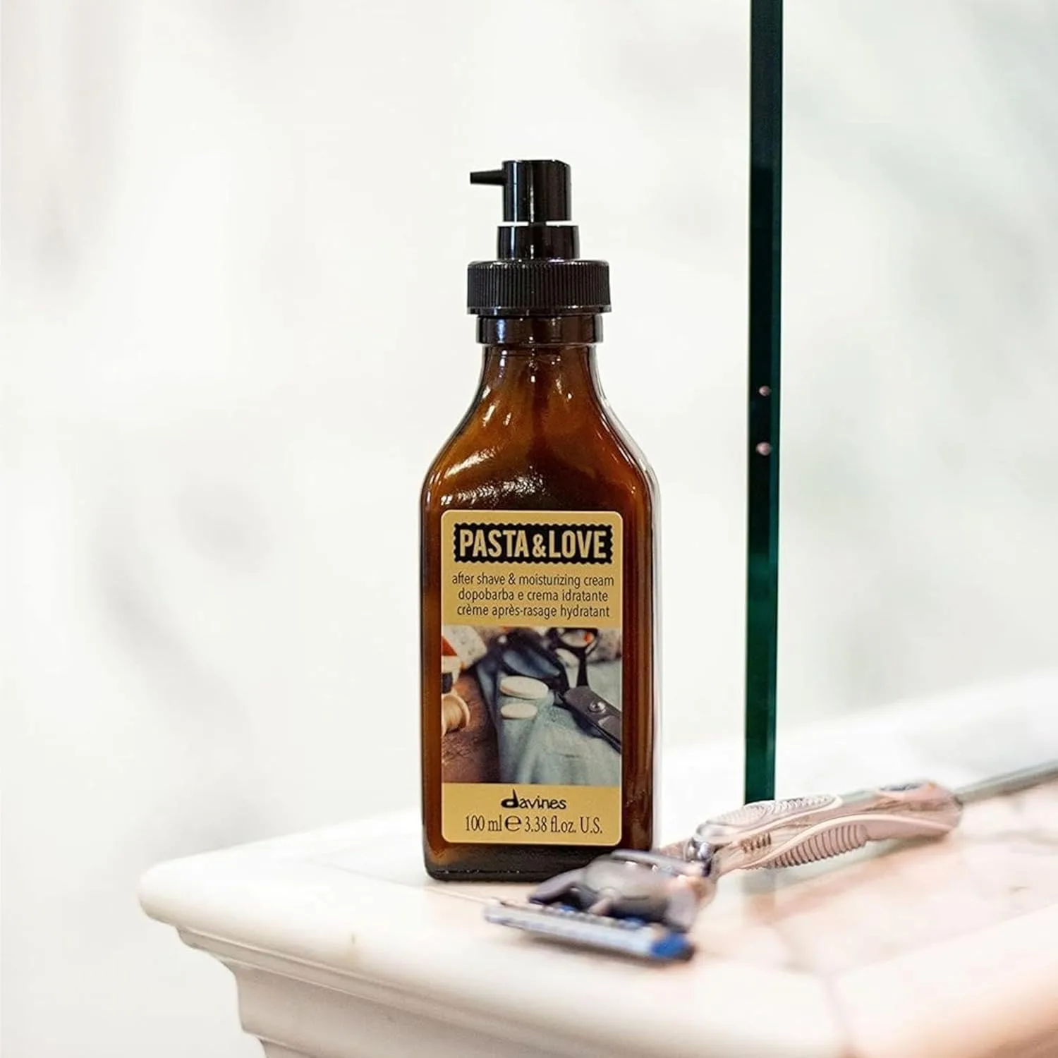 Davines Pasta & Love Крем после бритья и увлажняющий, успокаивающее средство - успокаивает раздражение, уменьшает покраснение и увлажняет чувствительную кожу, 100 мл — фото 3