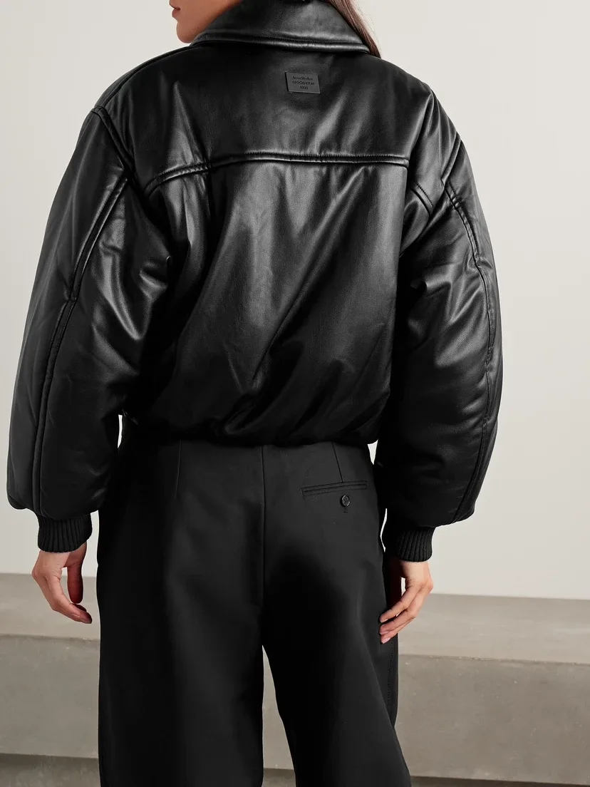 Стеганый бомбер Acne Studios, черный — фото 4
