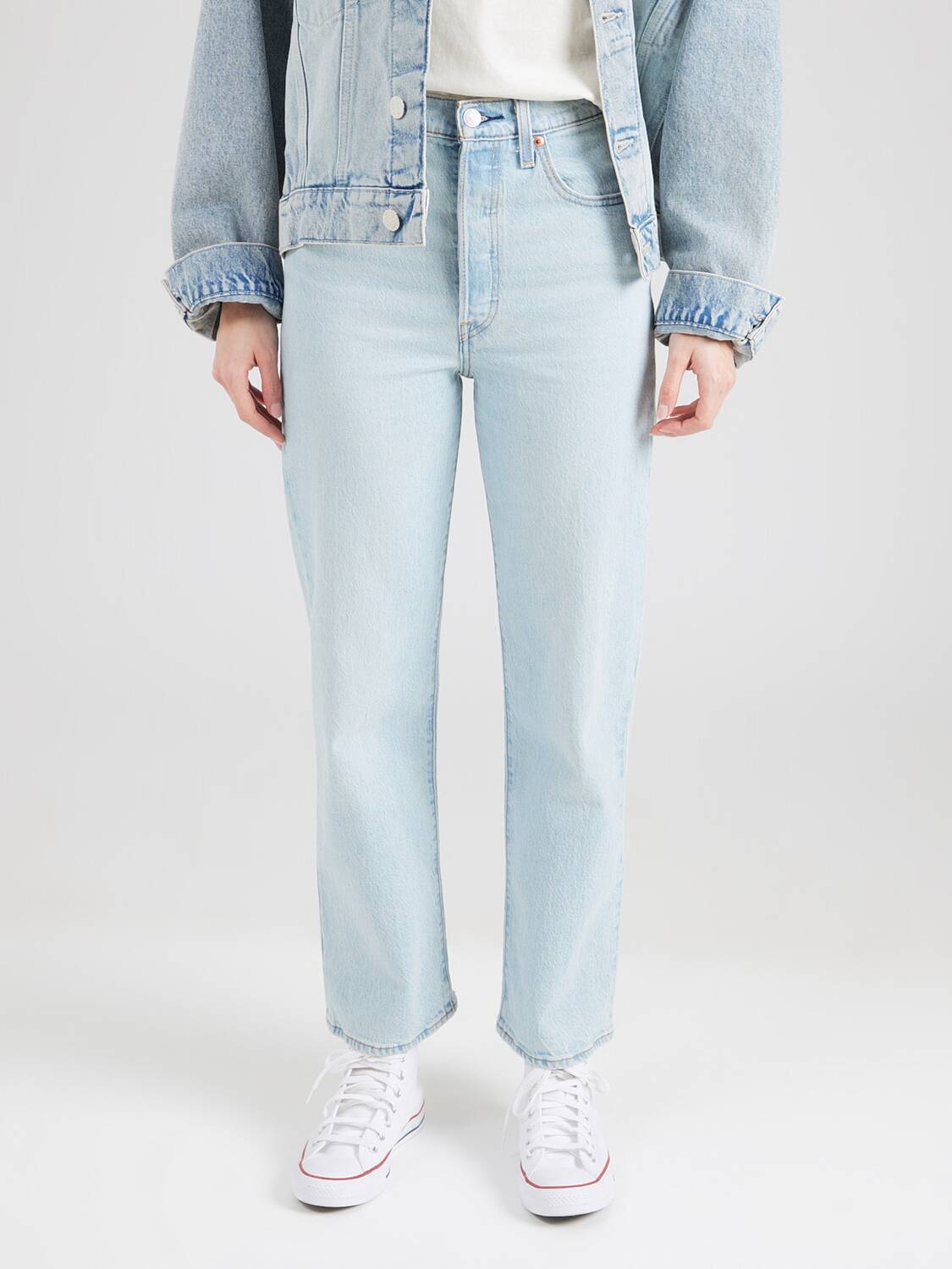 LEVI'S  Джинсы Regular 'RIBCAGE STRAIGHT' в светло-голубом цвете — фото 3