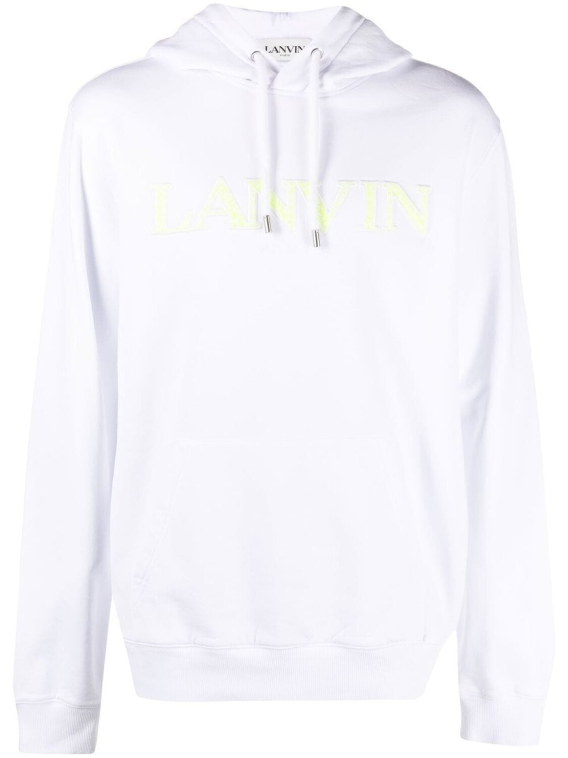 

Худи с карманом-муфтой и вышитым логотипом Lanvin, белый