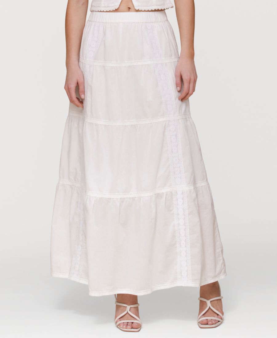 

Женская хлопковая макси-юбка Avec Les Filles, White