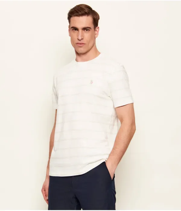 Футболка regular fit Us Polo Assn, экрю