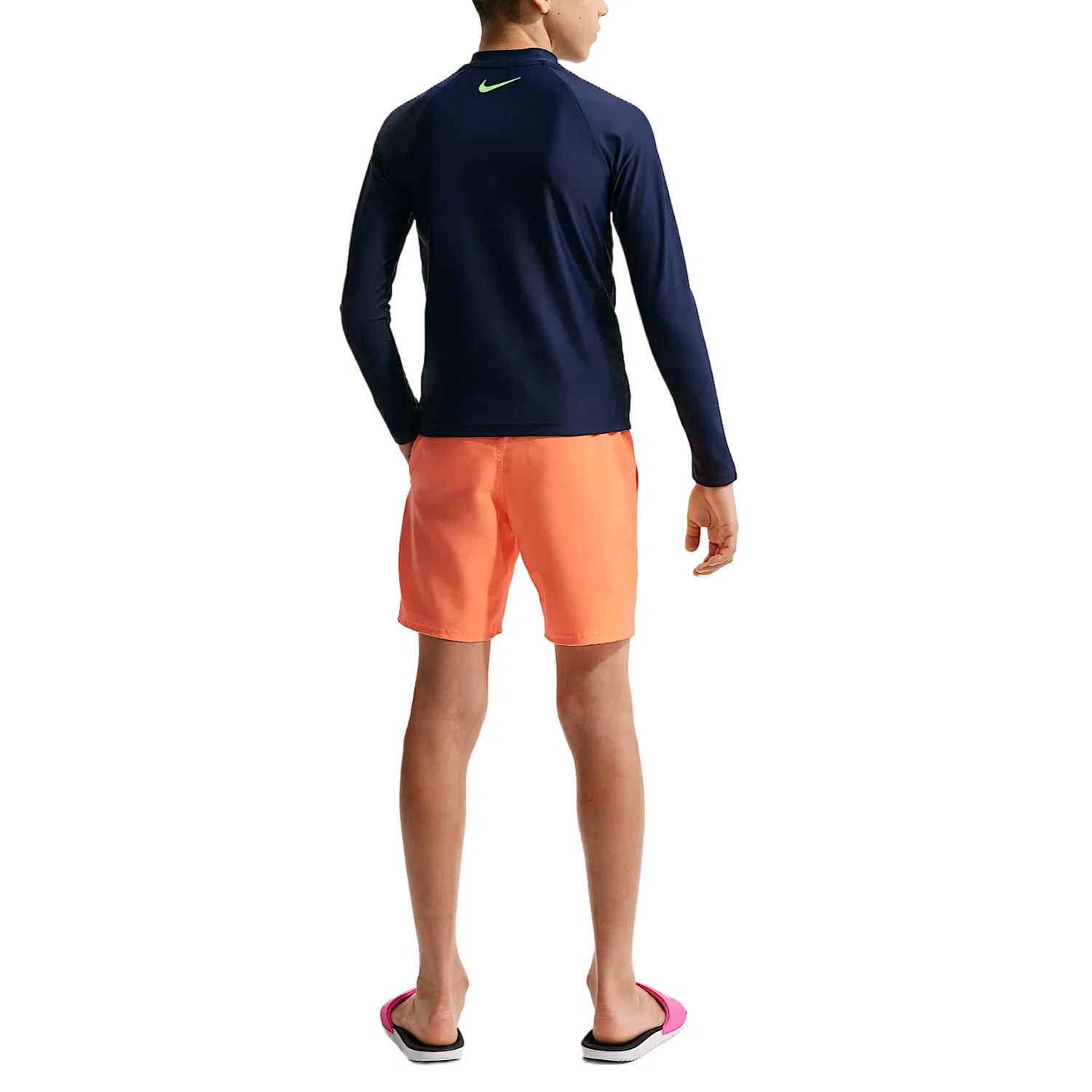 Детские шорты Moderate Nike, Pulse Orange/Pulse Orange/White/White — фото 4