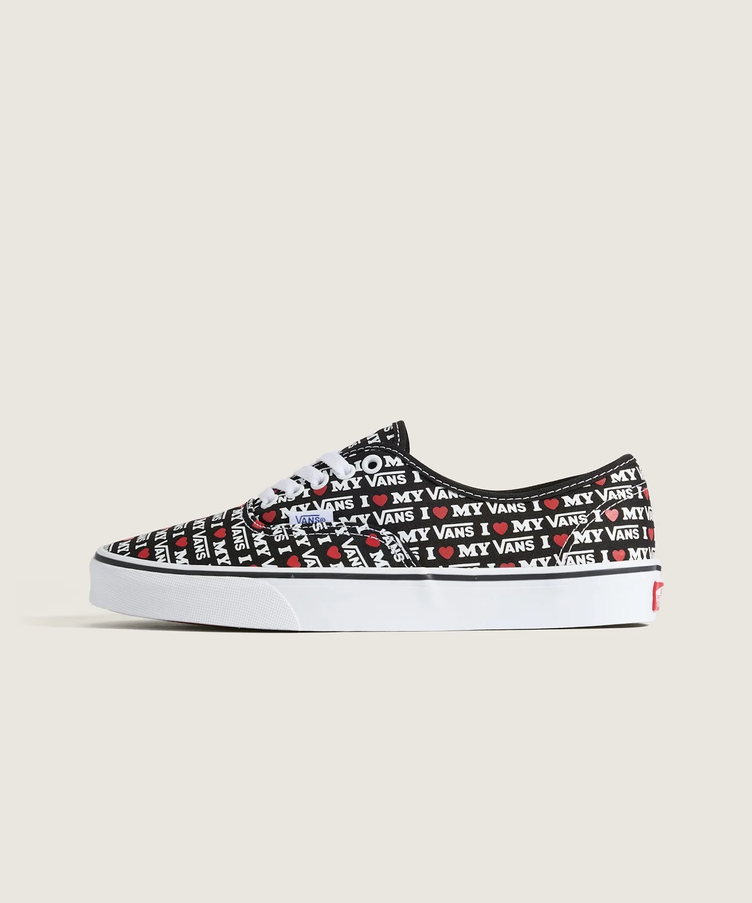 Кроссовки из канваса с лого I LOVE MY VANS Authentic VANS черные