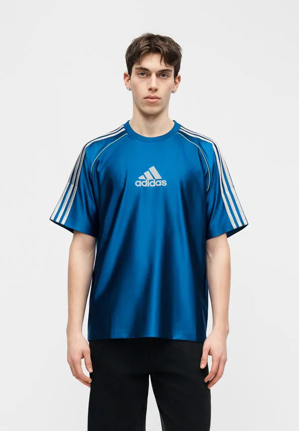 Футболка с принтом bos Adidas Originals, Collegiate Royal/Lucid Lemon — фото 3