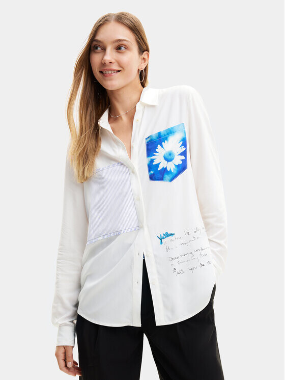 

Рубашка стандартного кроя Desigual, белый