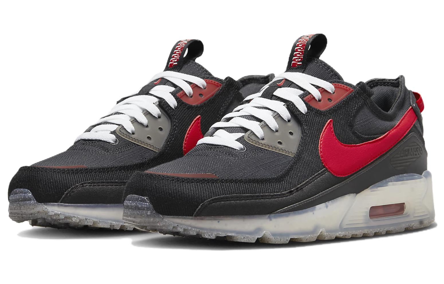 Air Max 90 Terrascape Anthracite University Red Nike, черный/красный — фото 4