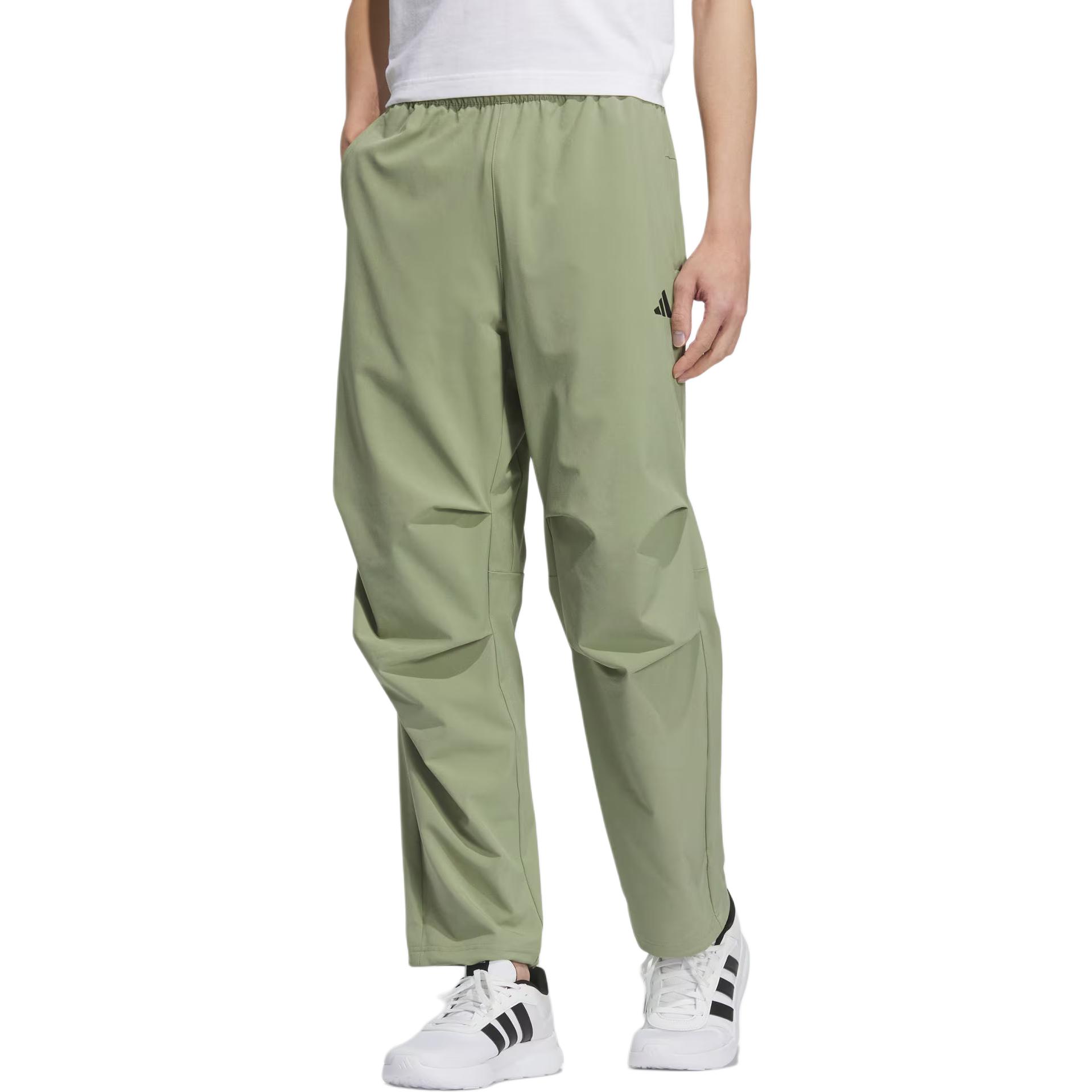 Adidas Climacool вязаные спортивные штаны мужские Tent Green — фото 3