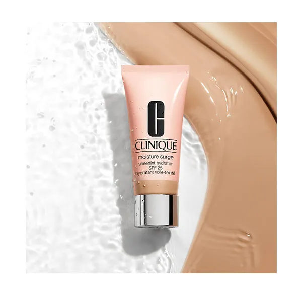 Тональный увлажняющий крем для лица Moisture Surge Sheertint Hydrator Spf25 Clinique, цвет light-medium — фото 4