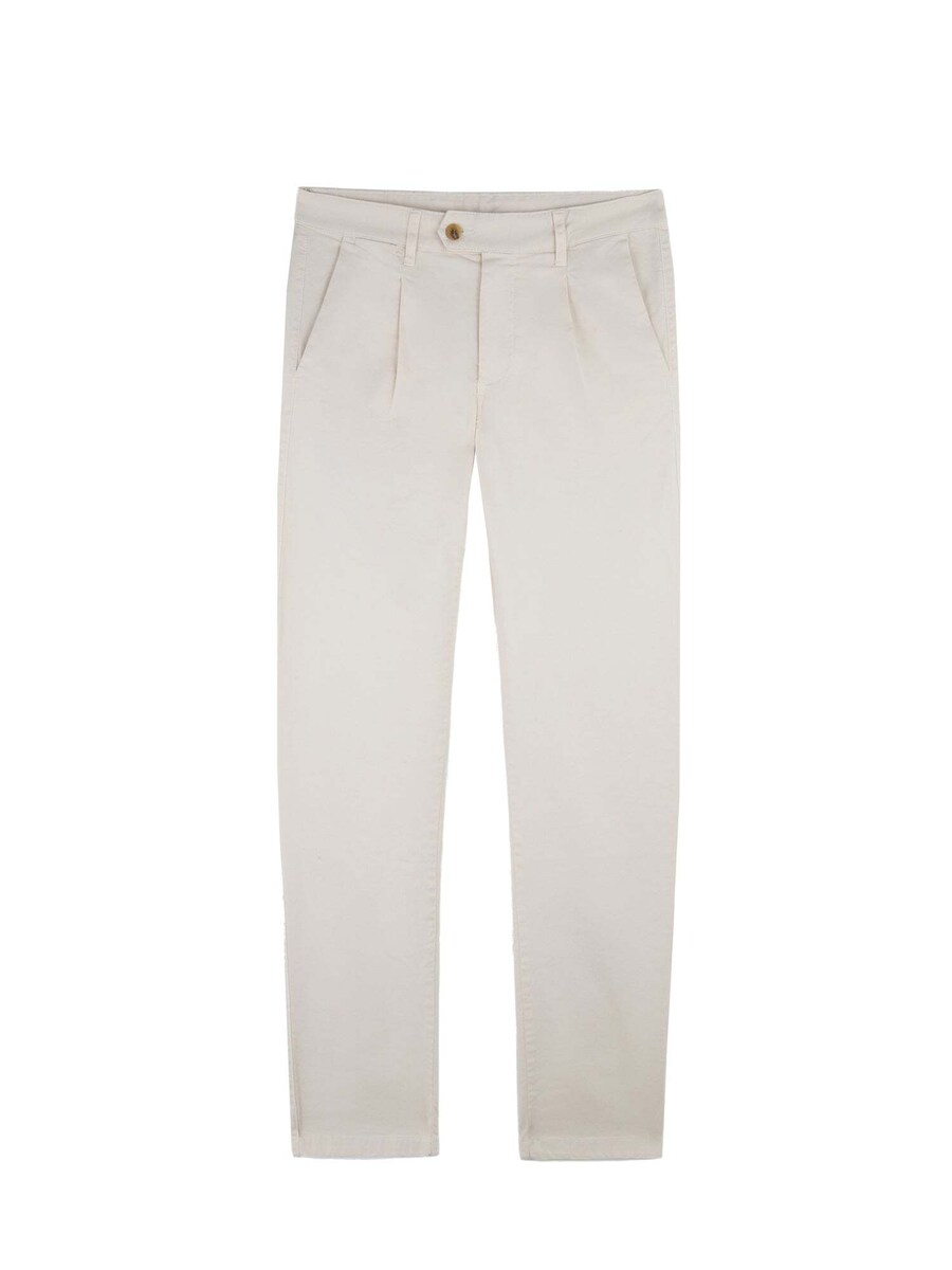 

Узкие брюки со складками спереди Scalpers Nos Firenze, от белого