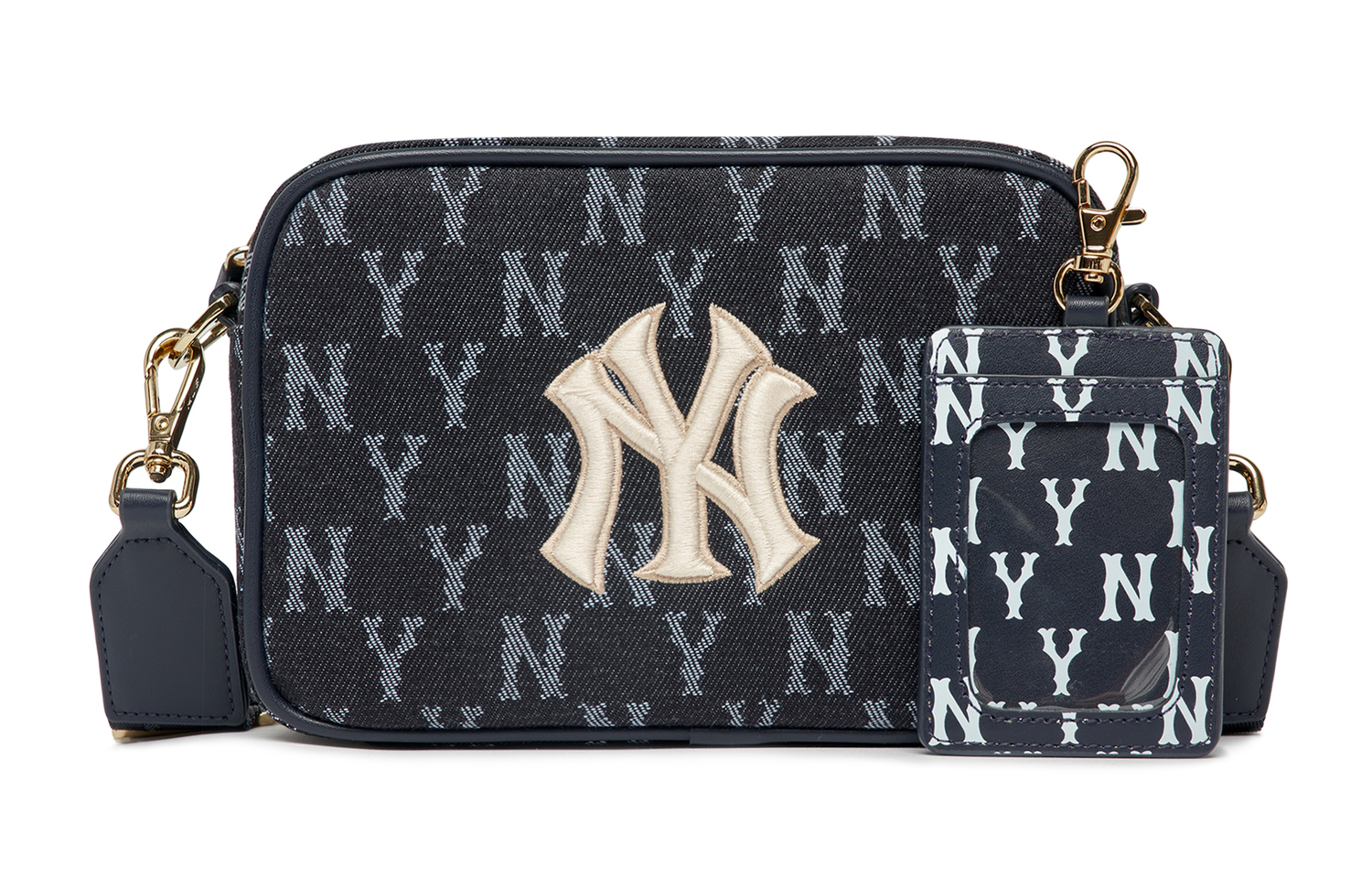 

Полиэстеровая сумка для фотоаппарата, через плечо, унисекс, тёмно-синяя MLB