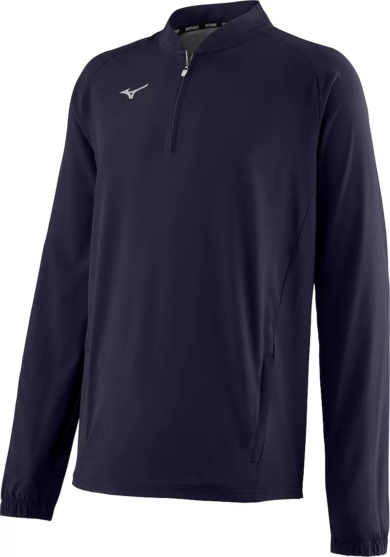 

Мужская куртка для ударов Mizuno с длинным рукавом, темно-синий
