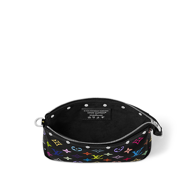 LOUIS VUITTON Сумка-кошелек Takashi Murakami черная разноцветная — фото 4