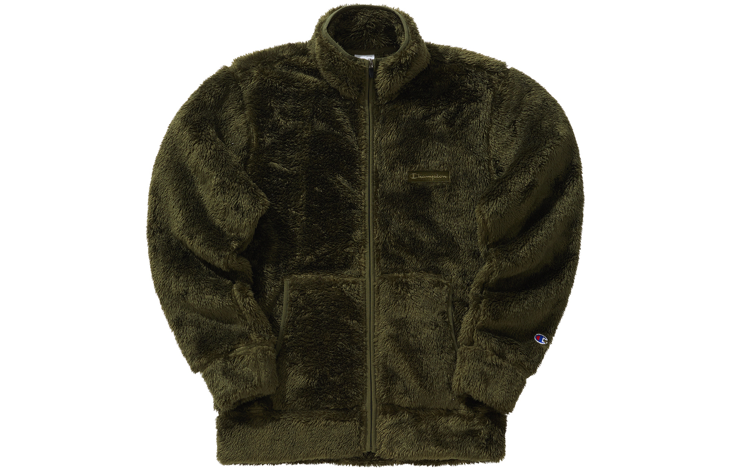 

Champion Пальто с бархатистой текстурой японской версии унисекс, Olive Green