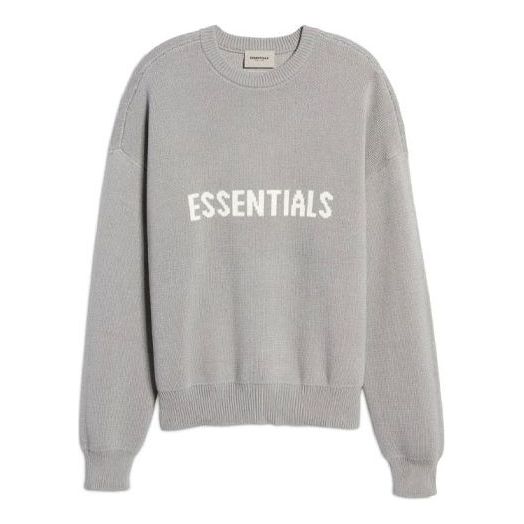 

Спортивная толстовка Fear of God Essentials SS21 x Nordstrom Knit Logo Sweatshirt 'Cement' FOG-SS21-667, серый