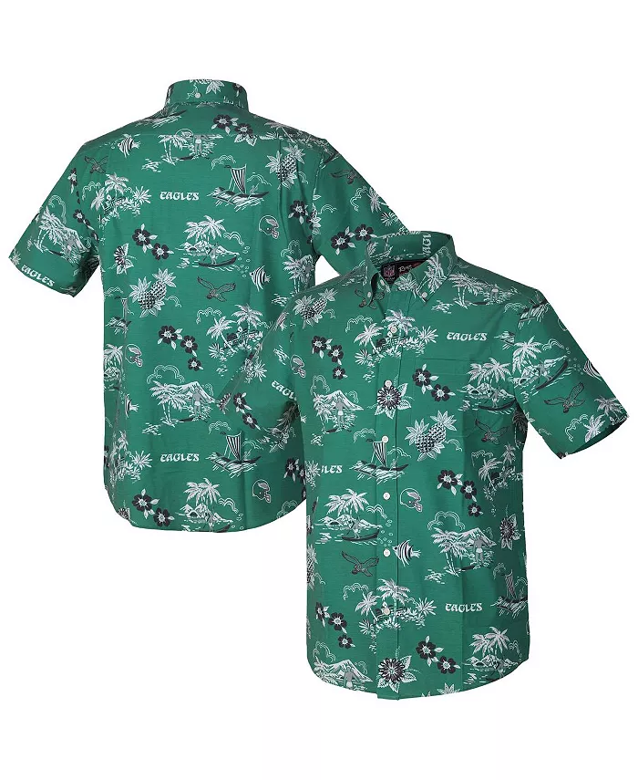 

Мужская зеленая рубашка Philadelphia Eagles Throwback Kekai Performance на пуговицах Reyn Spooner