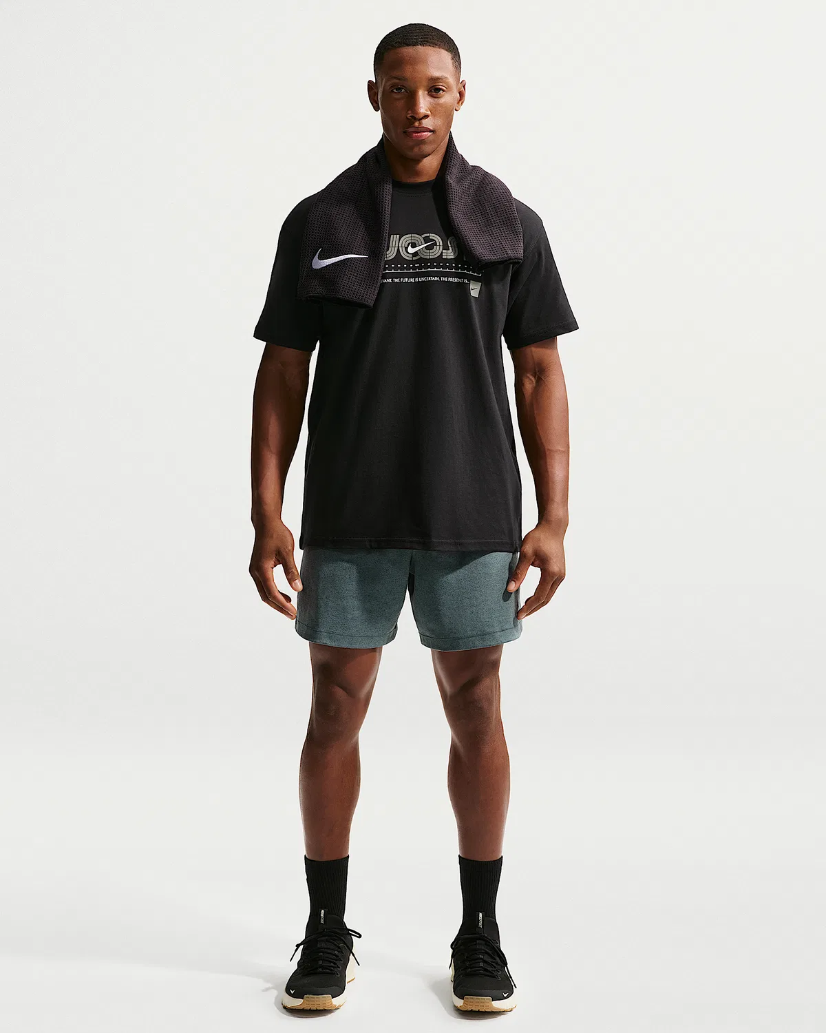 Мужская тренировочная футболка Nike, Black — фото 4
