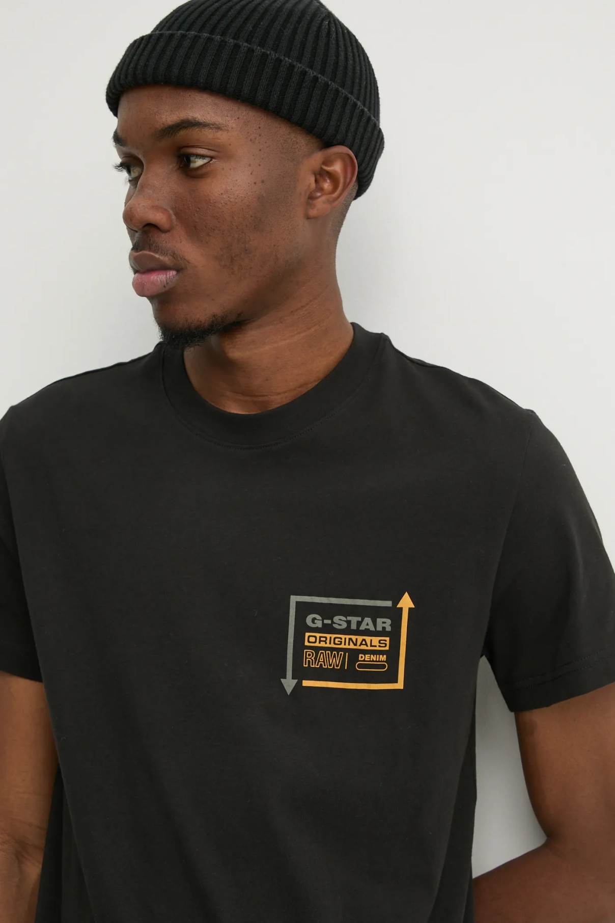 

Хлопковая футболка G-Star Raw, черный