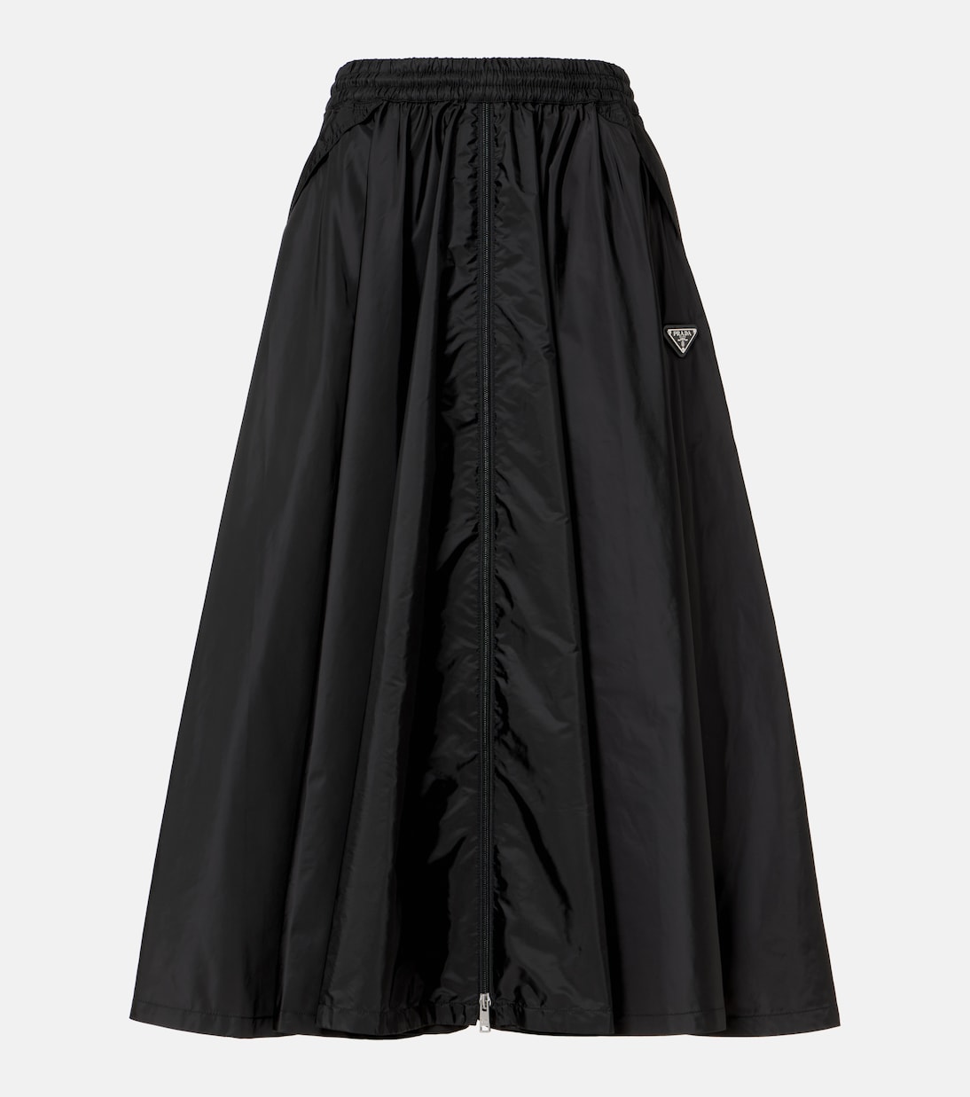 

Юбка миди Logo Re-Nylon Prada, Nero