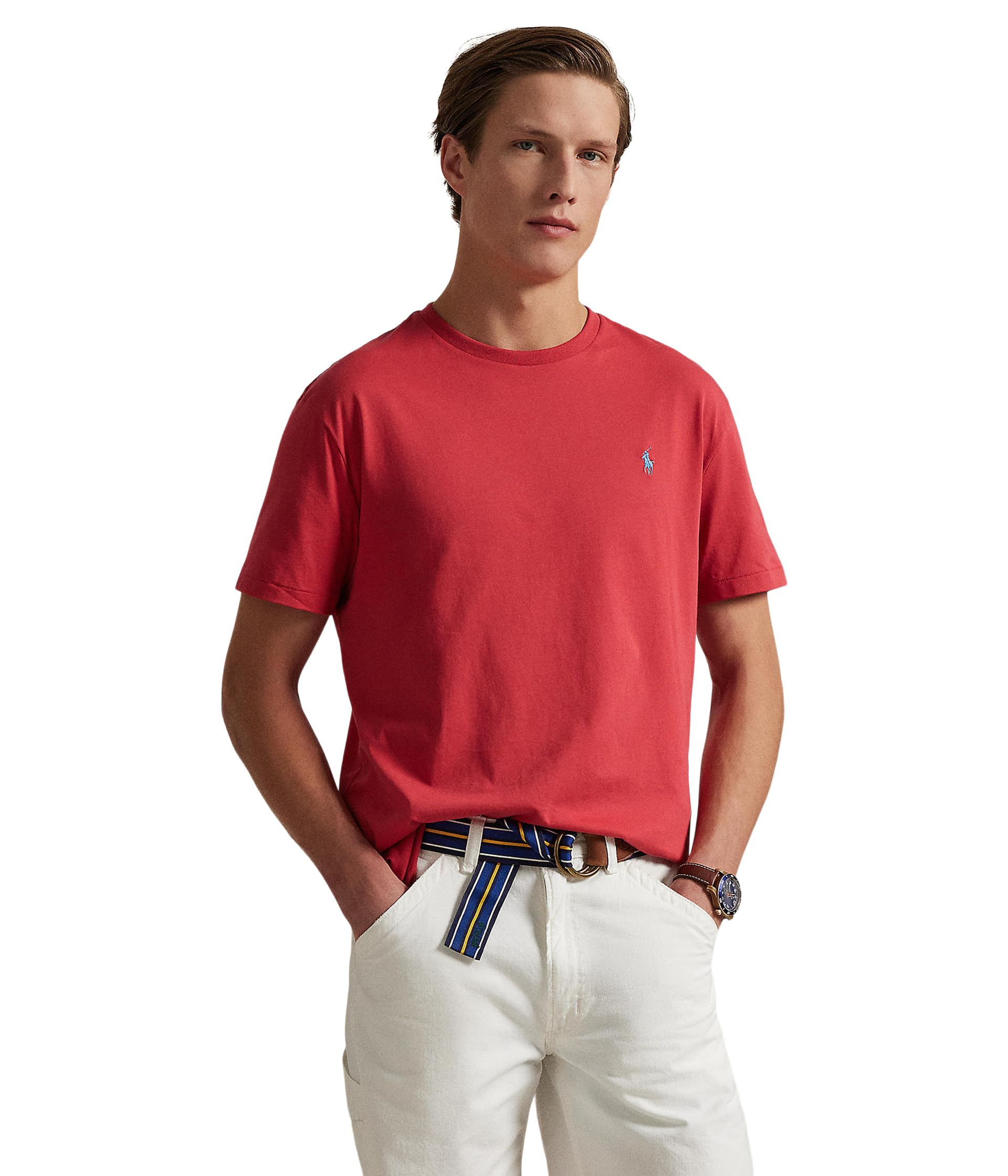 

Футболка Polo Ralph Lauren Short Sleeve Solid Crewneck Tee - Classic, Post Red