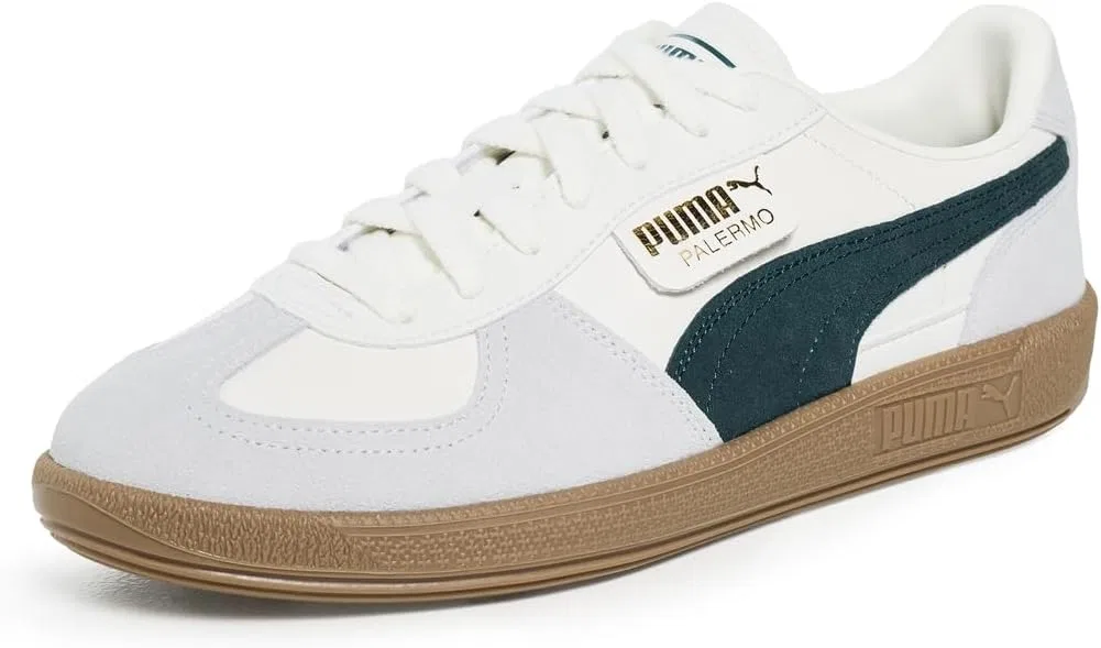 Кроссовки мужские PUMA Palermo, Warm White/Green Terrain
