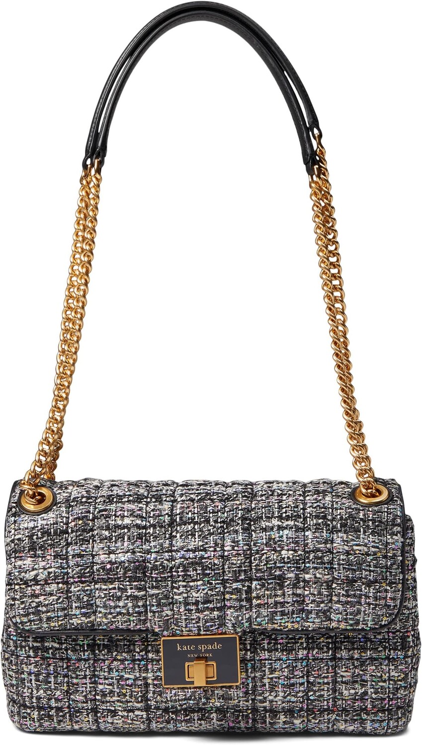 

Сумка Kate Spade New York Evelyn Tweed Medium Convertible Shoulder Bag, цвет Black Multi