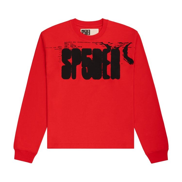 

Футболка Sp5der Main Label Long-Sleeve Tee Red, красный