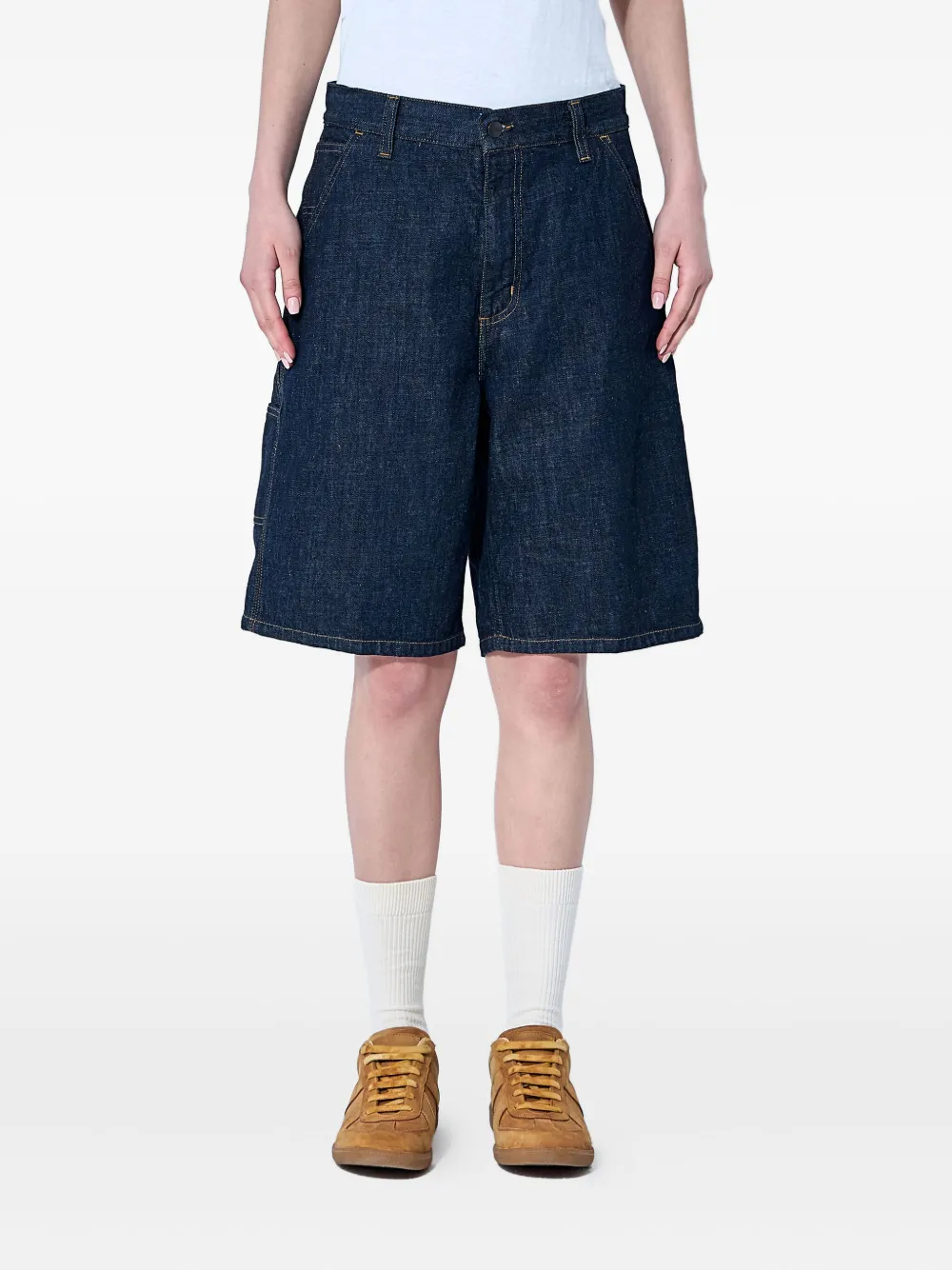 

Джинсовые шорты Brandon с логотипом CARHARTT WIP, синий