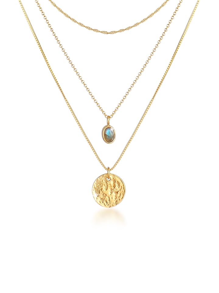 

Elli Колье с монетой из серебра 925 пробы и позолоченной пластиной