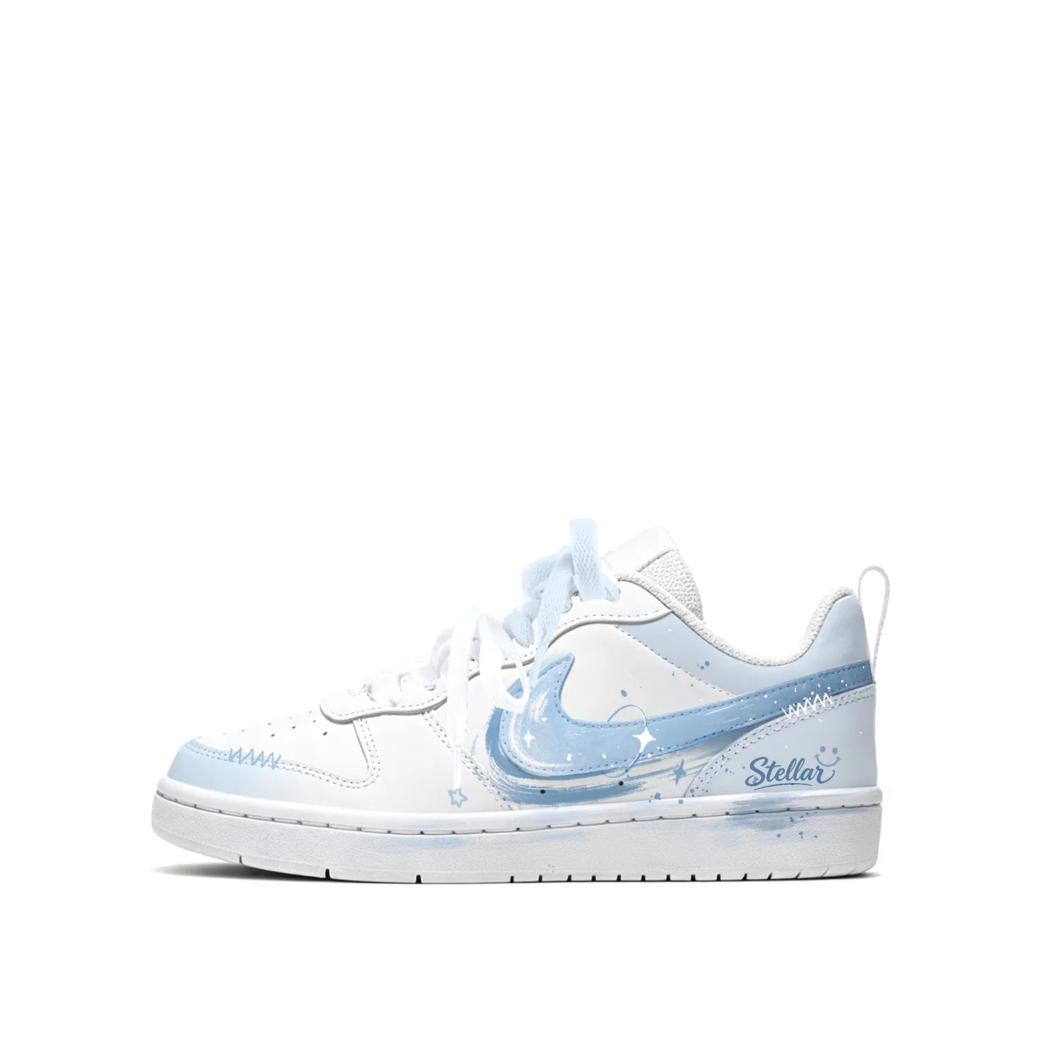 Детские кроссовки для скейтбординга Nike Court Borough Low Blue/White — фото 4