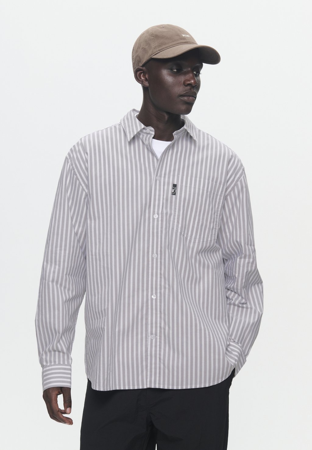 

Рубашка WW DAY STRIPE DOUBLE A BY W.W., темно-серый