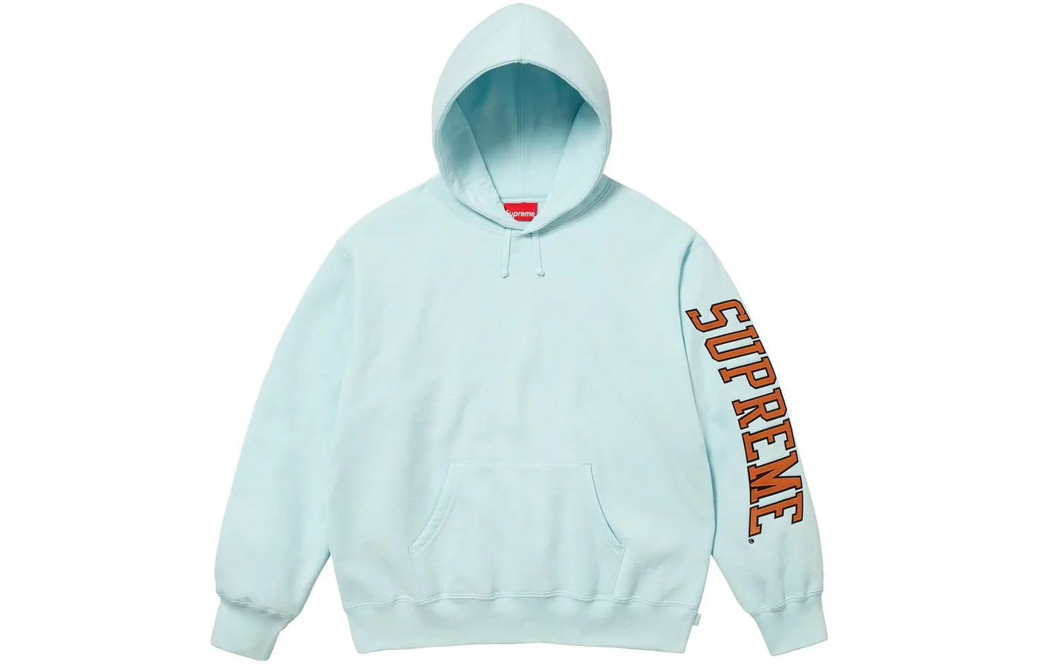 Толстовка с капюшоном Sleeve Arc Supreme, Light Blue/Pale Blue