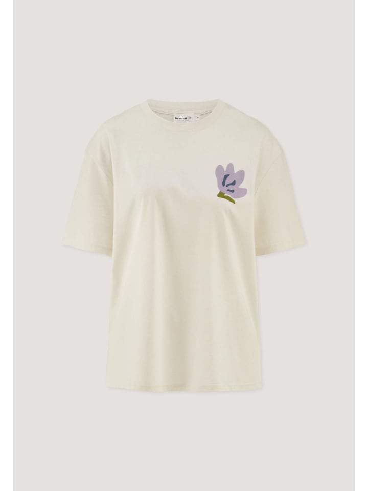 

Футболка с принтом оверсайз в натуральном цвете Hessnatur