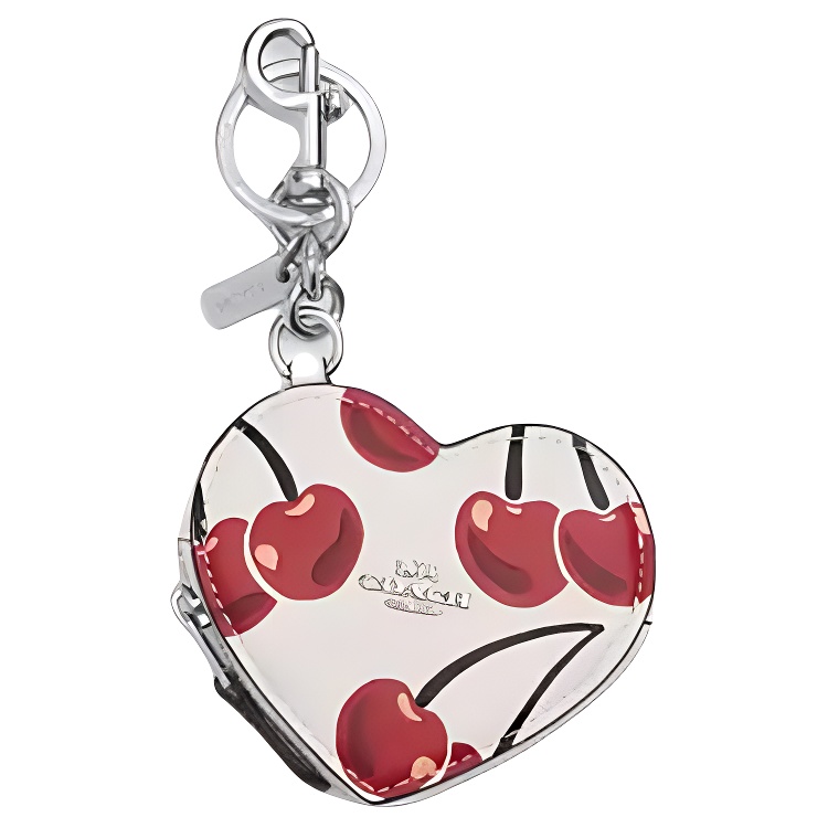 

COACH Кожаный брелок для сумки, White & Red