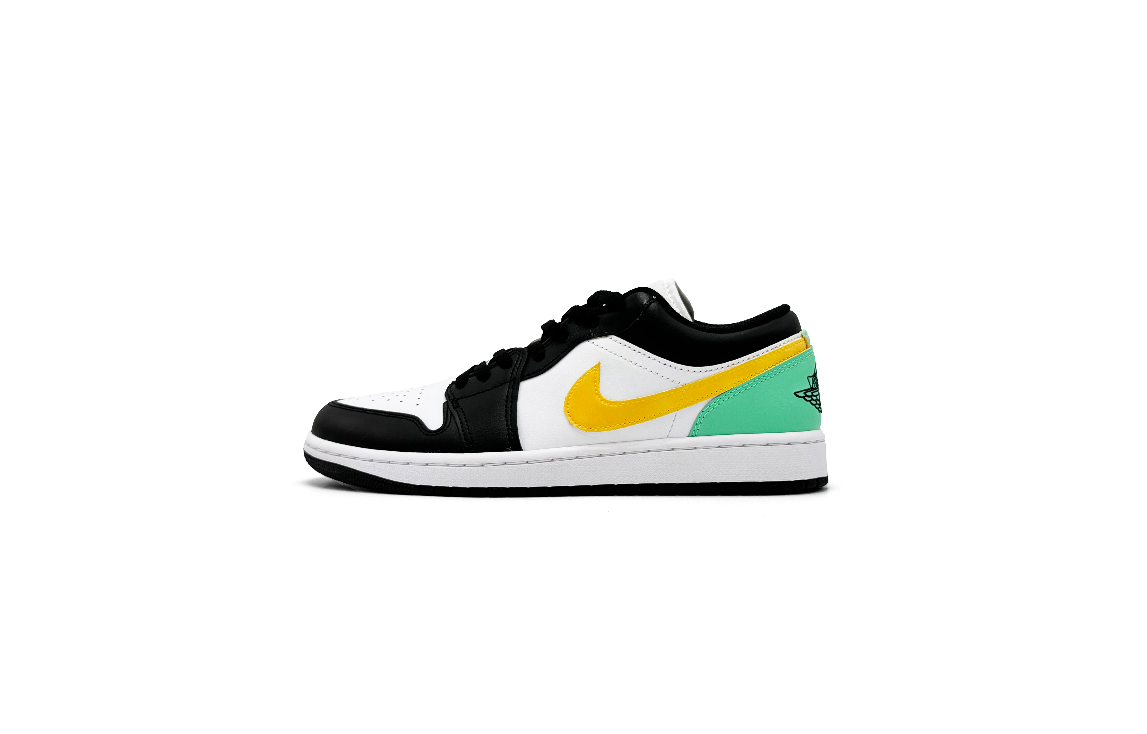 

Jordan Баскетбольные кроссовки Air 1 Anti-Slip, износостойкие, низкие, винтажные, мужские, желто-зеленые