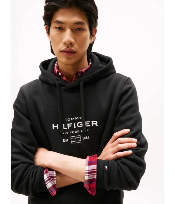 Толстовка с овальным рисунком Relaxed fit Tommy Hilfiger, черный — фото 4