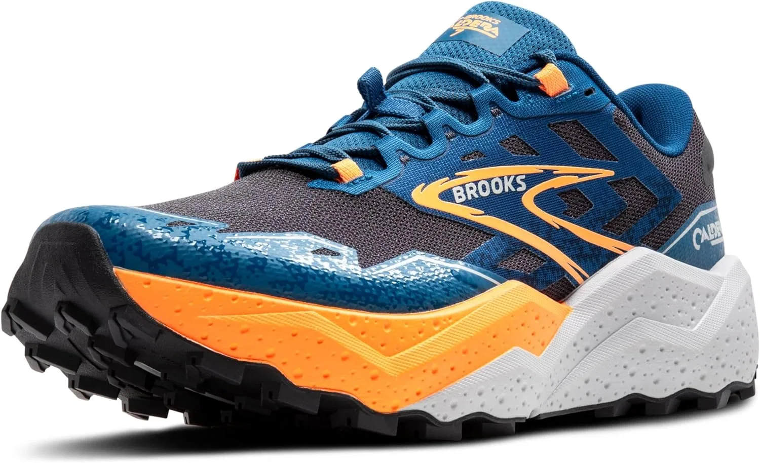 Мужские кроссовки Brooks Caldera 7, Ebony Mosaic Blue Orange