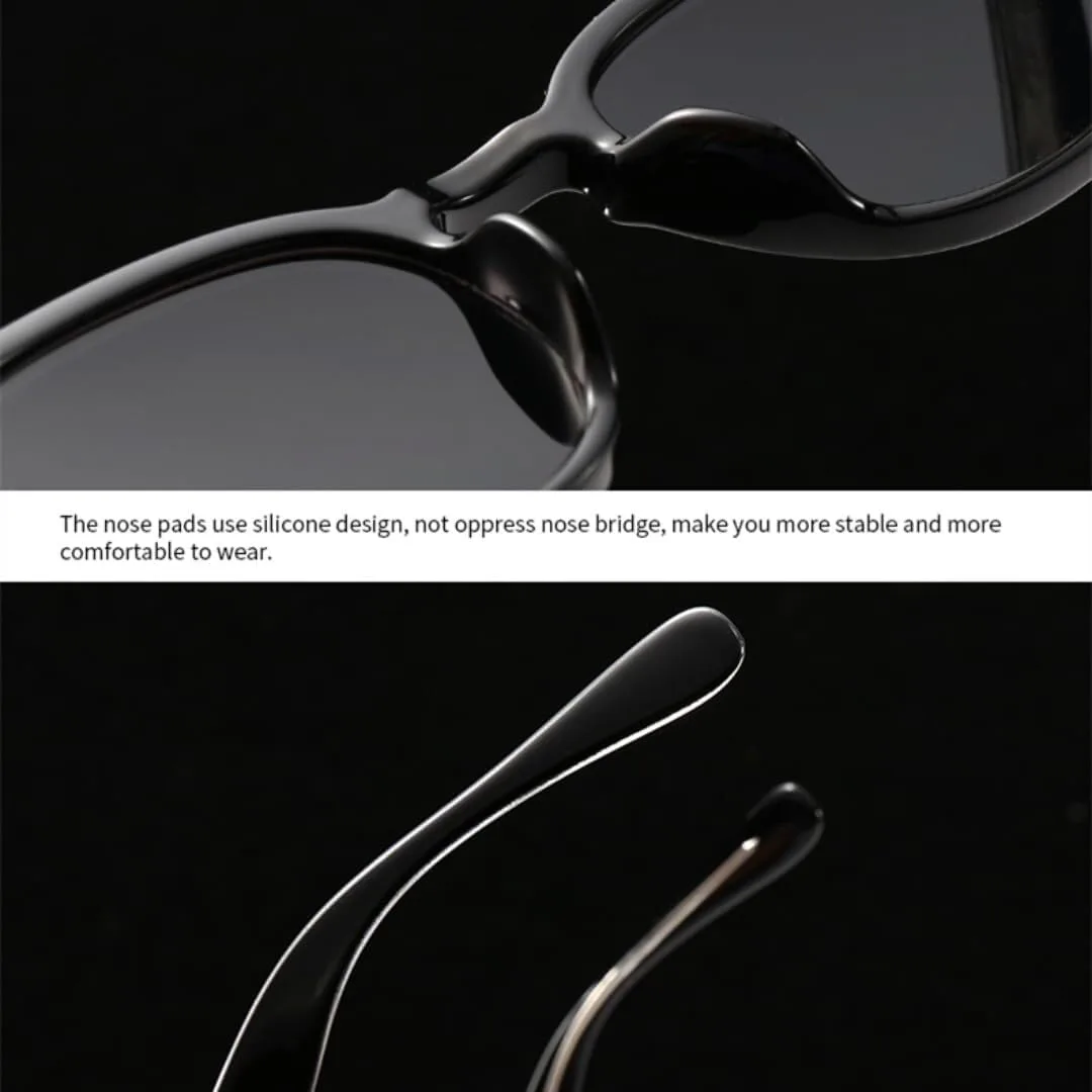 

Солнцезащитные очки с защитой UV400 | Круглая легкая оправа, цветные линзы | Для женщин и мужчин, для занятий спортом на открытом воздухе и вождения LXLHWN, Gray