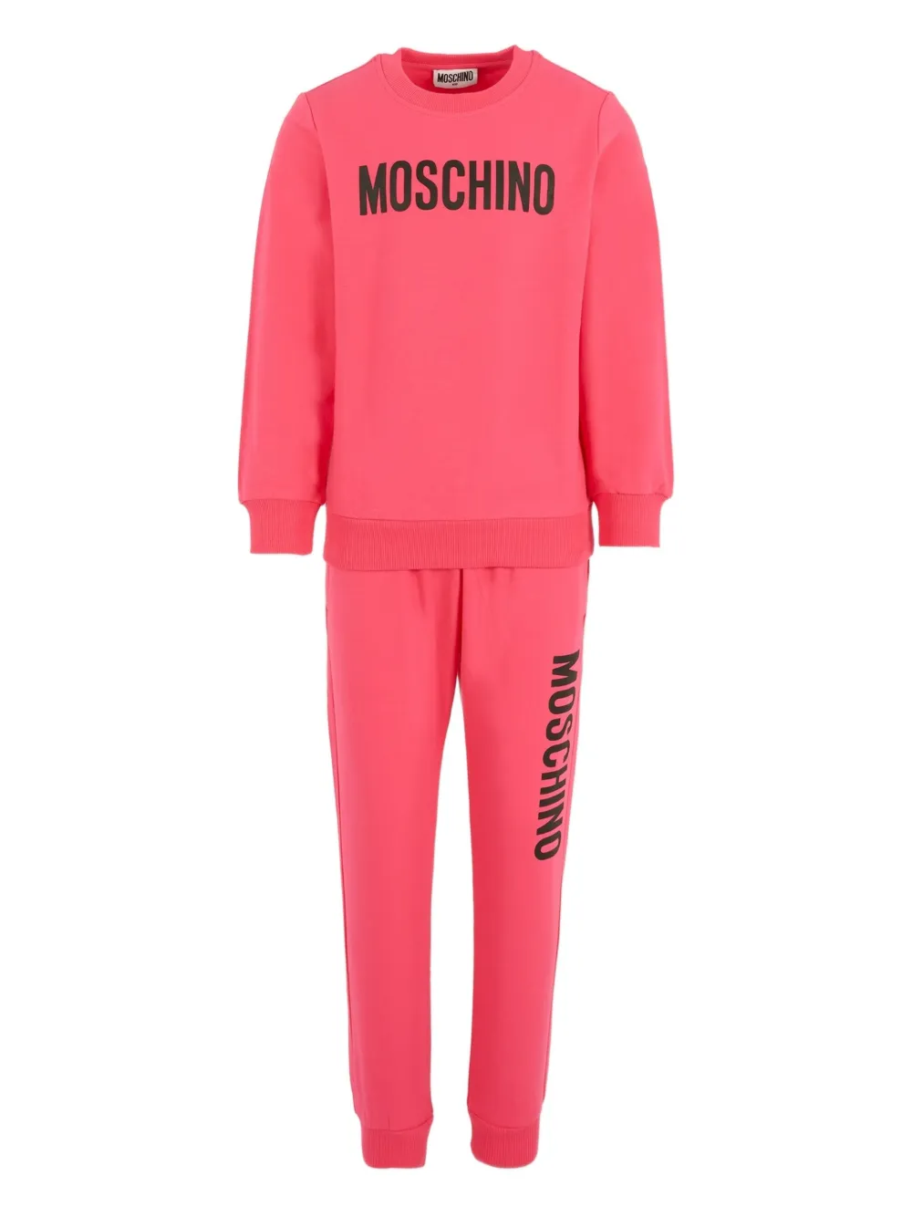 

Спортивный костюм с логотипом Moschino Kids, розовый