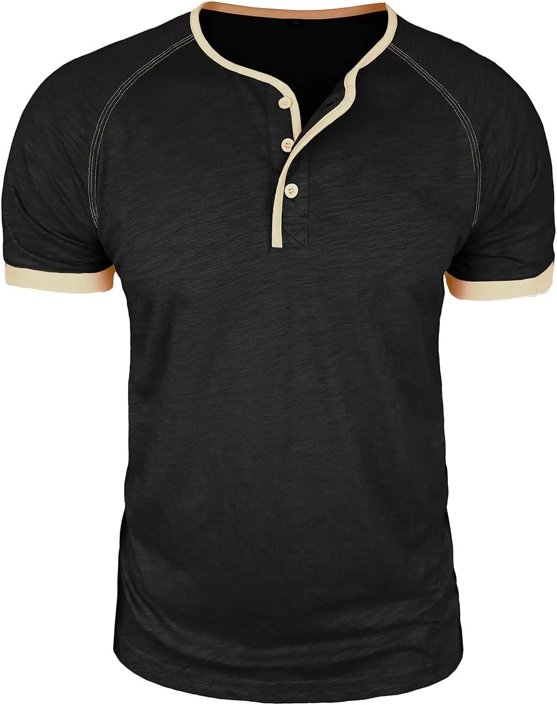 

Мужская футболка с коротким рукавом и лодочкой Color Block Crochet Knit