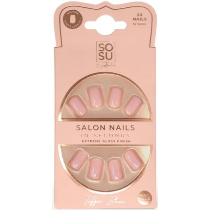 

Искусственные ногти Toffee Bliss (Salon Nails) 24 шт. Sosu Cosmetics