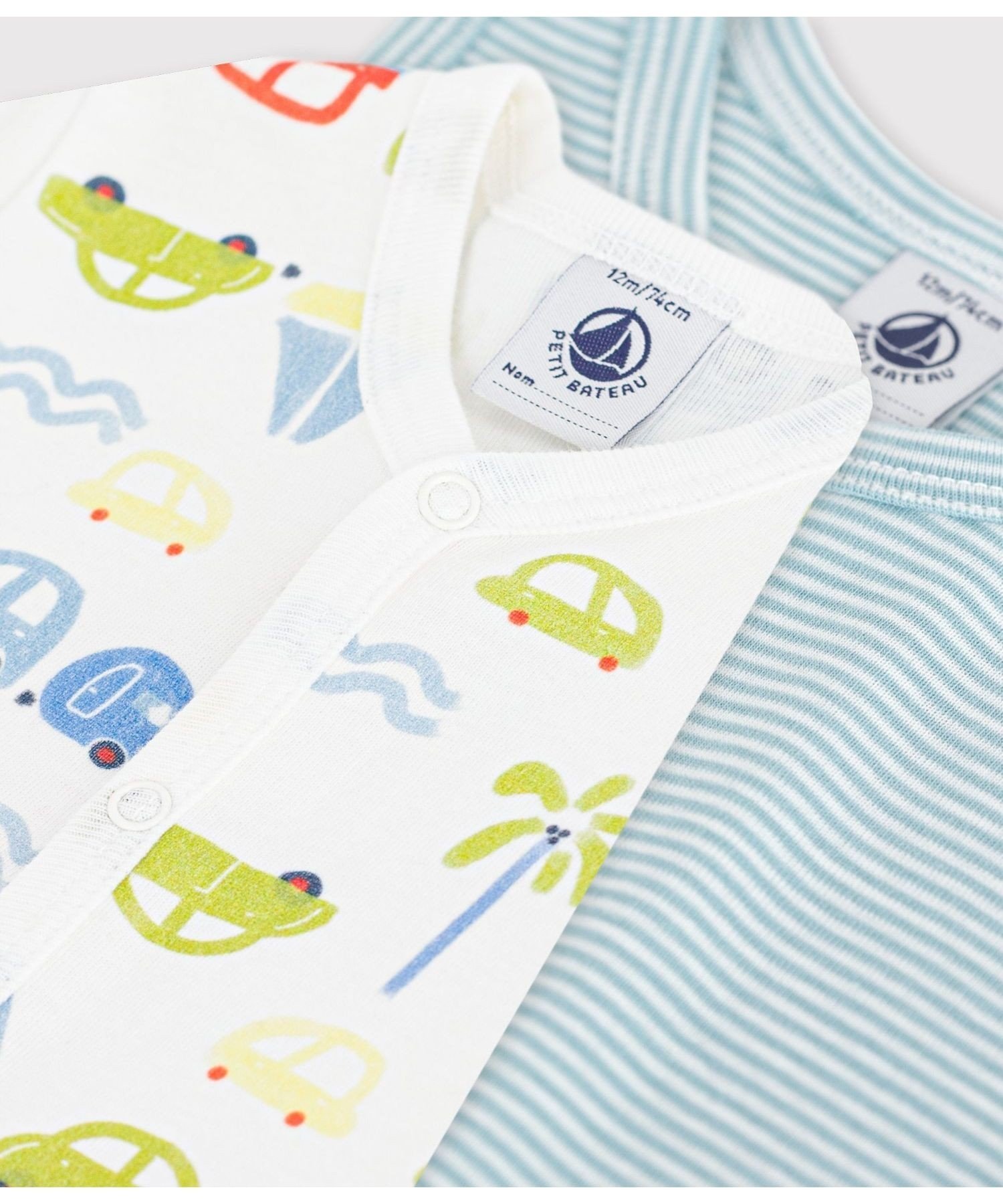 Комбинезоны с принтом (комплект из 2 шт.) PETIT BATEAU, Multicolor 1 — фото 3